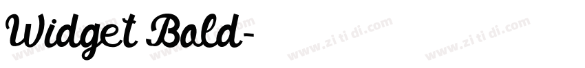 Widget Bold字体转换